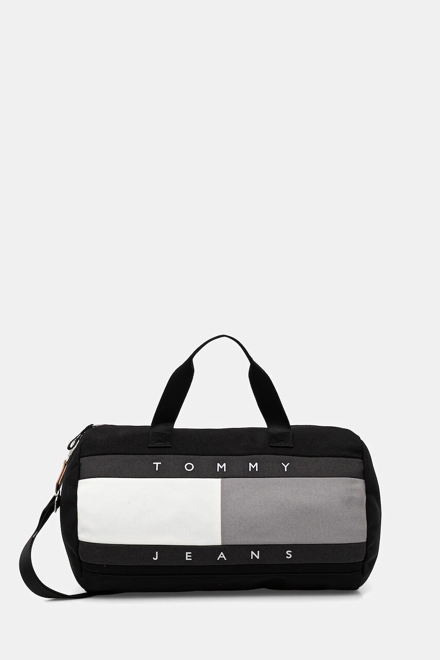 Taška Tommy Jeans čierna farba, AM0AM13706