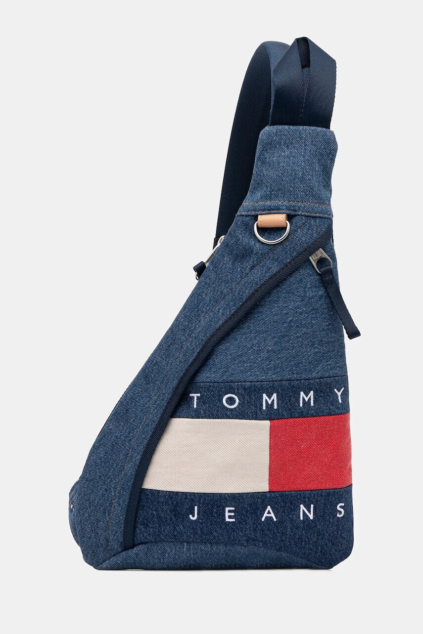 Ľadvinka Tommy Jeans modrá farba, AM0AM13815