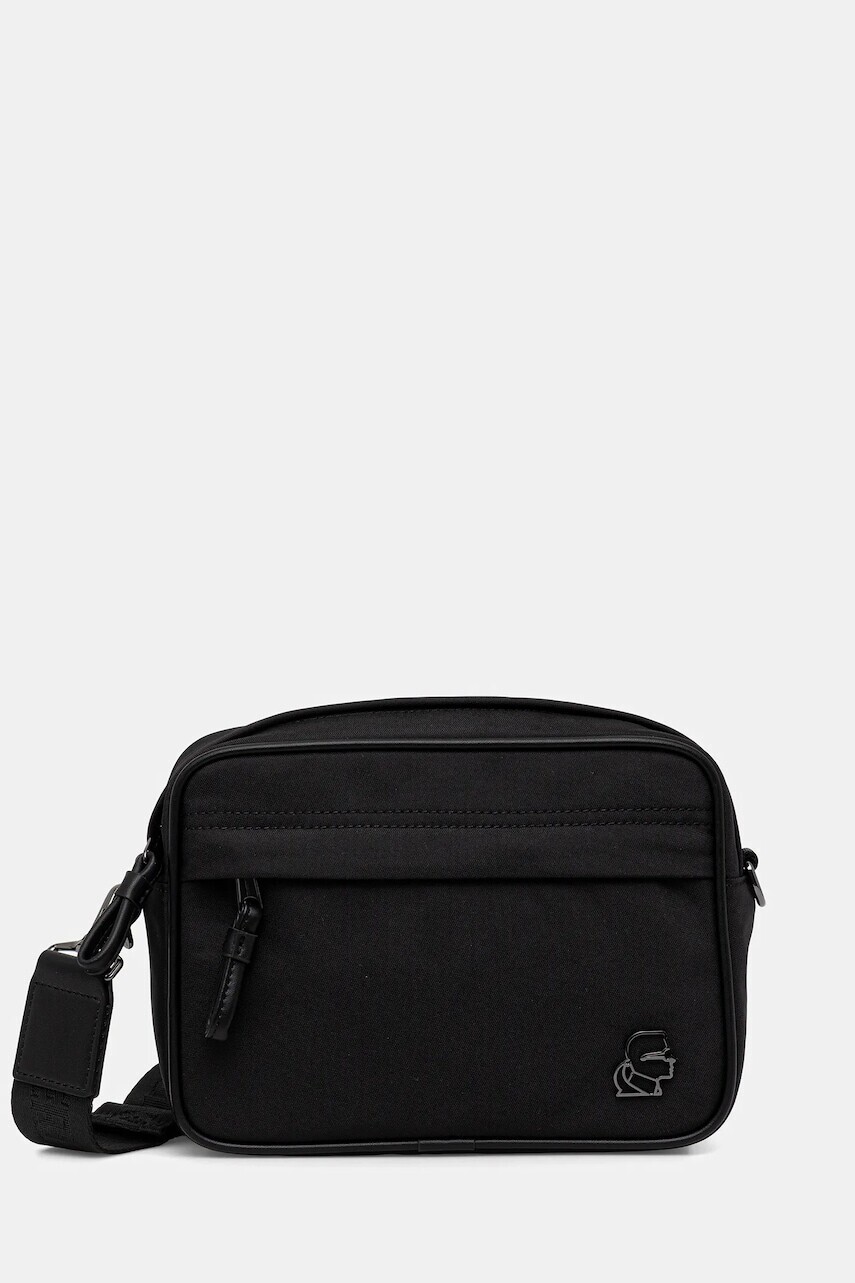 Malá taška Karl Lagerfeld čierna farba, A4M30193