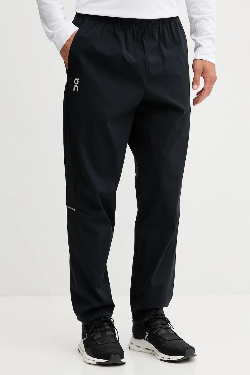 Tepláky ON running All-Day čierna farba, s potlačou, 1ME30160553