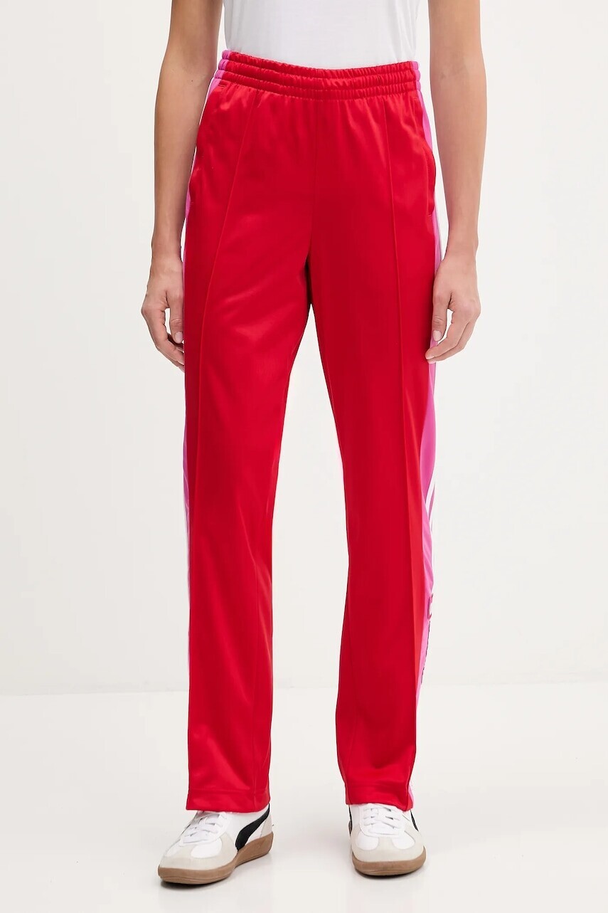 Tepláky adidas Originals Adibreak PT červená farba, vzorované, JV8553