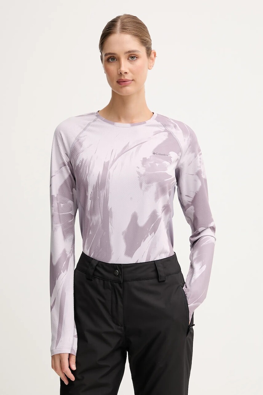 Funkčné tričko s dlhým rukávom Columbia Omni-Heat ružová farba, 2012291