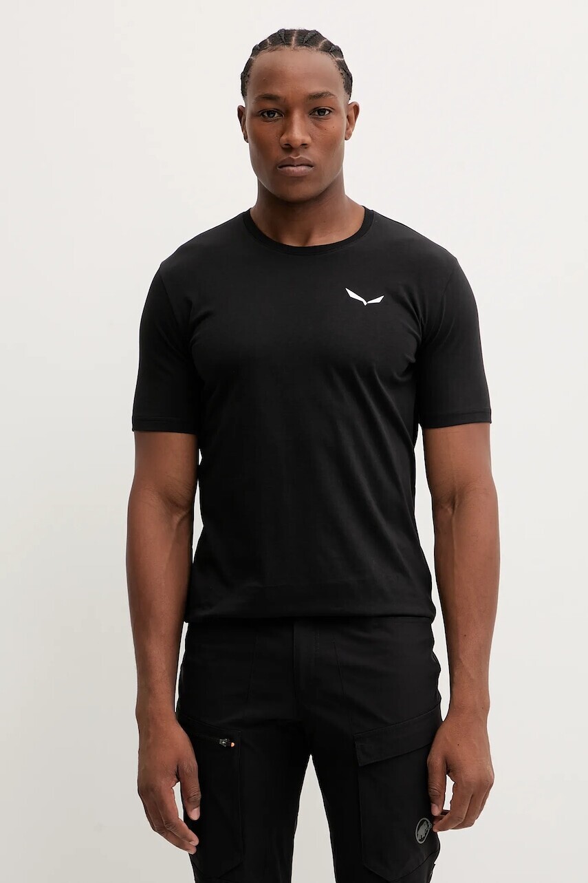 Športové tričko Salewa Eagle Vocab čierna farba, jednofarebné, 00.0000029198