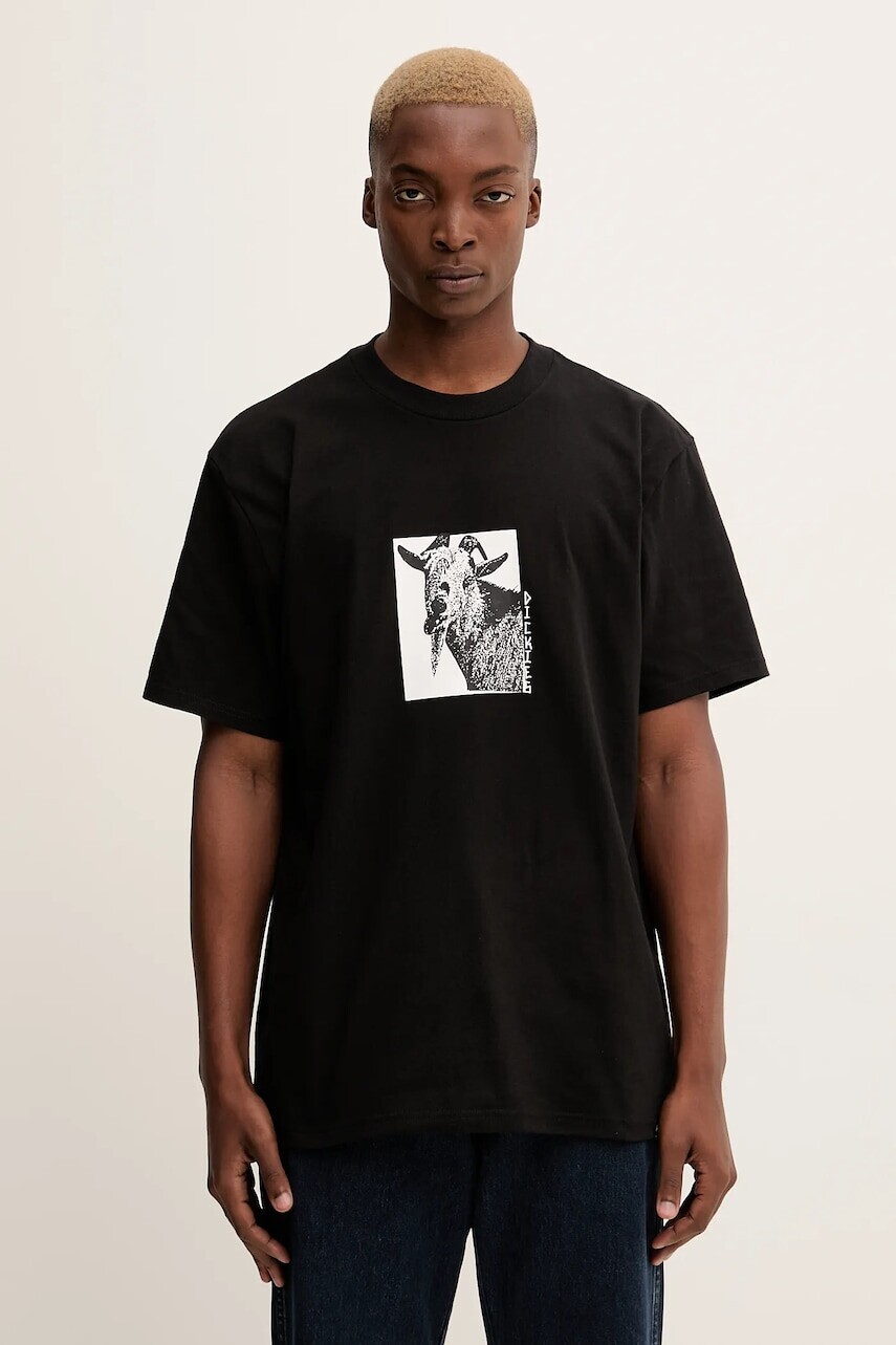 Bavlnené tričko Dickies pánske, čierna farba, s potlačou, DK0A8672