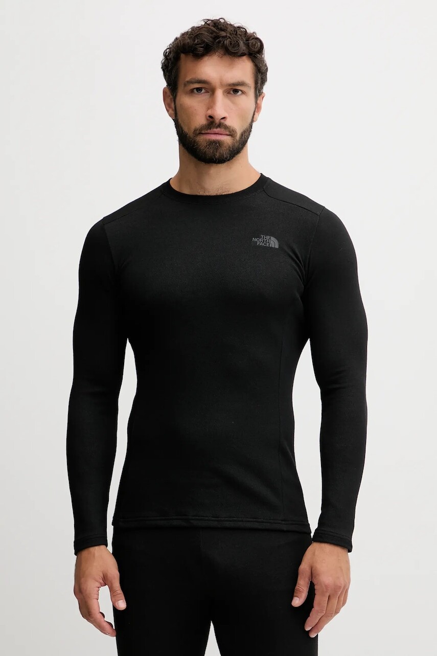 Športové tričko s dlhým rukávom The North Face Easy čierna farba, jednofarebné, NF0A8BZZJK31