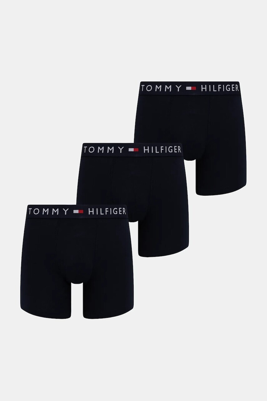 Boxerky Tommy Hilfiger 3-pak tmavomodrá farba, UM0UM03431