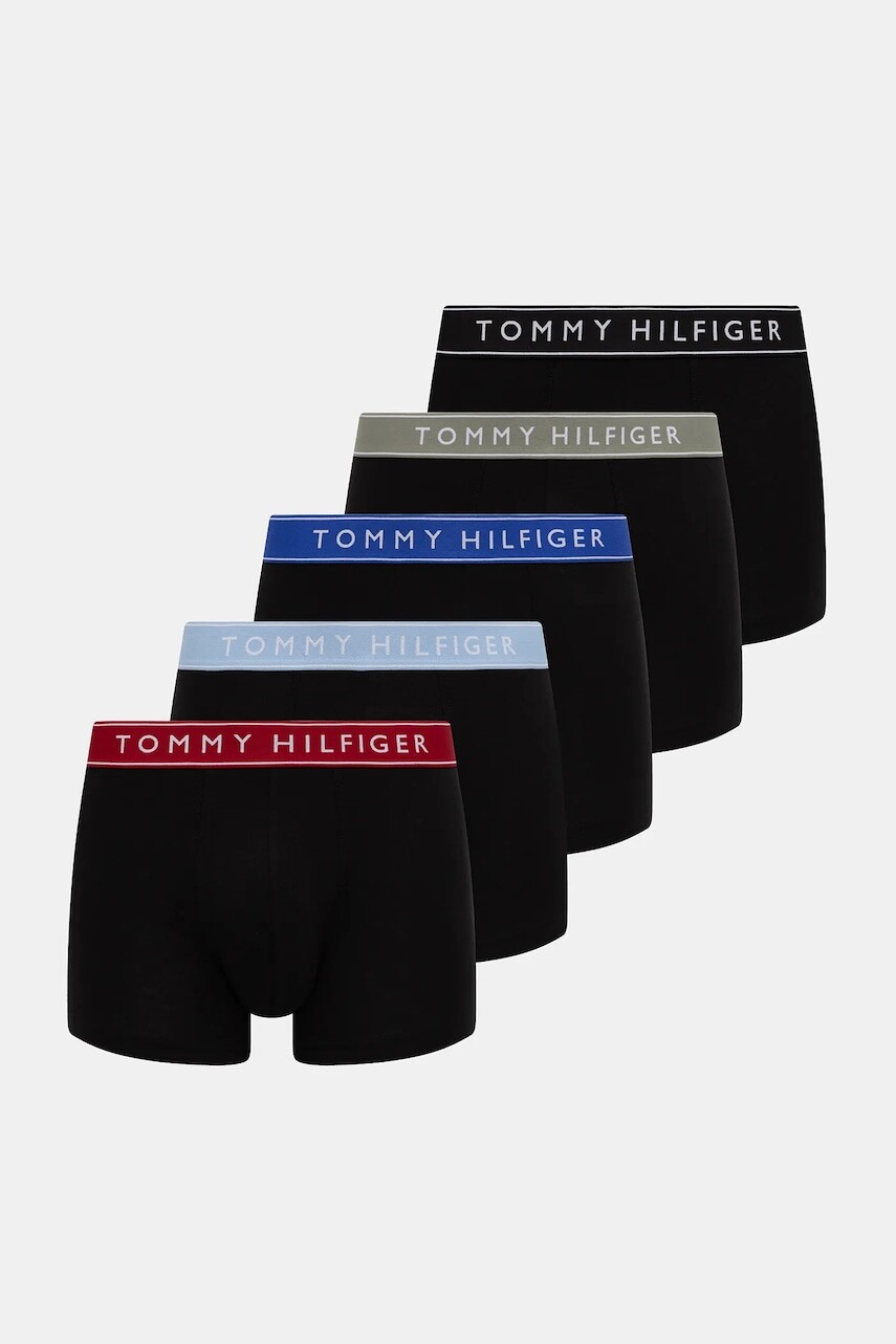 Boxerky Tommy Hilfiger 5-pak čierna farba, UM0UM03692