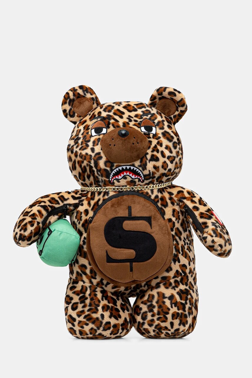 Ruksak Sprayground hnedá farba, malý, vzorovaný, 910B7282NSZ