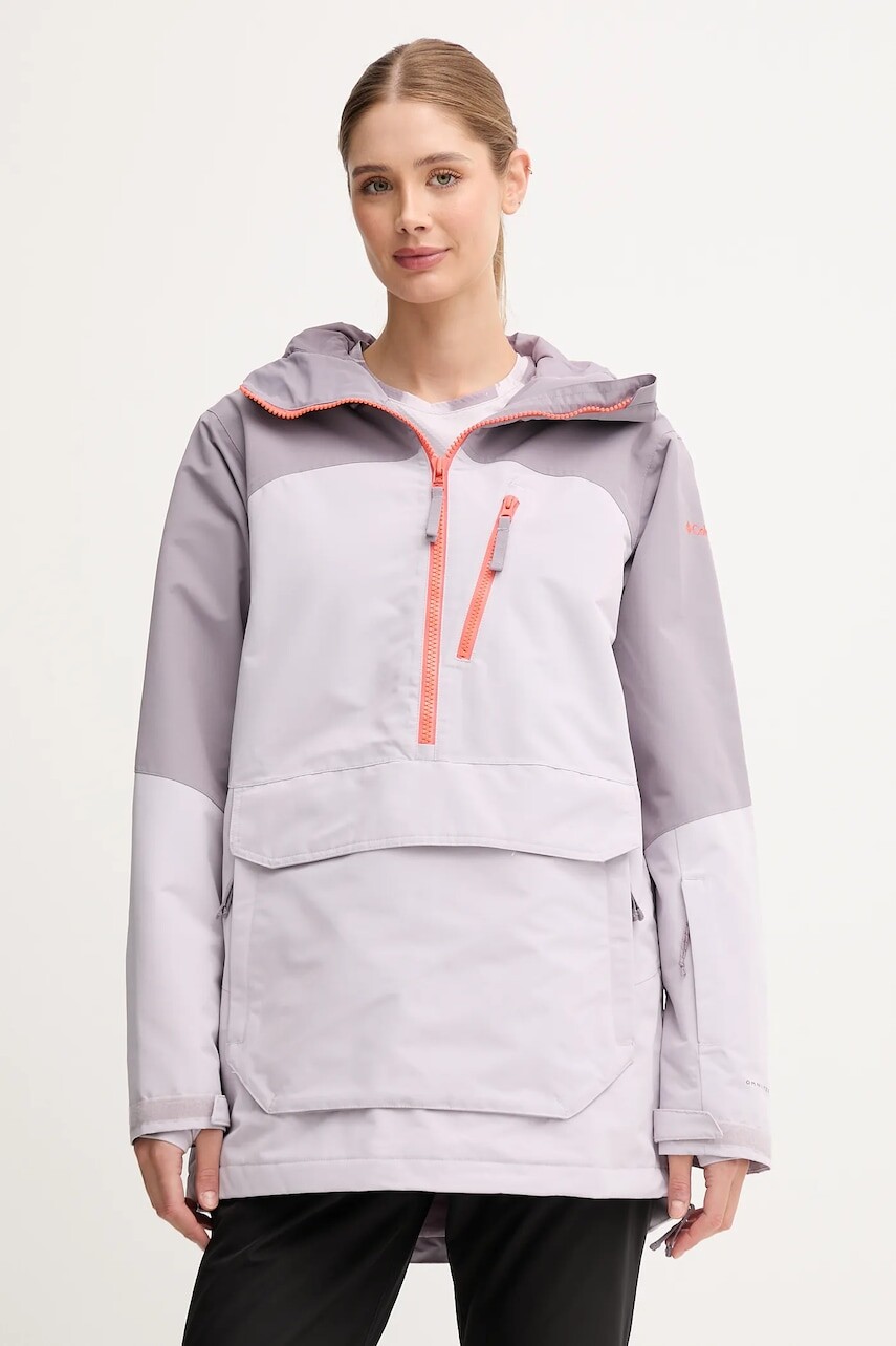 Lyžiarska bunda Columbia Coreshot fialová farba, 2133491