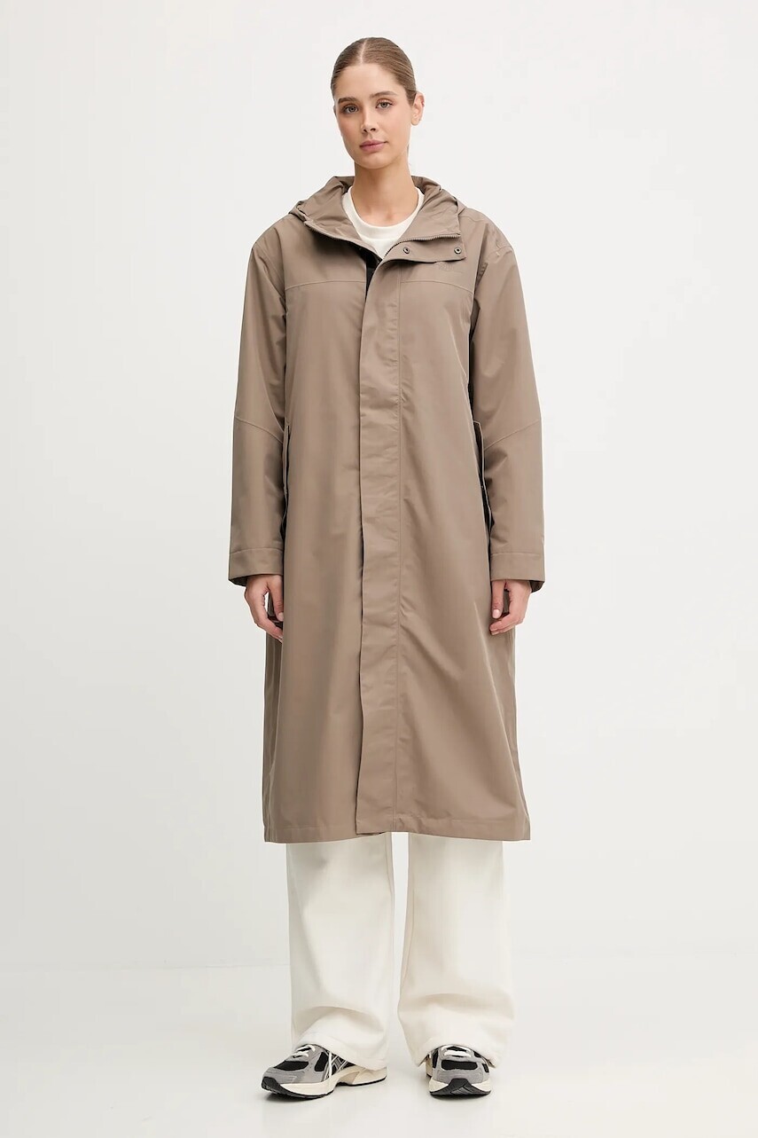 Bunda The North Face Nukabira hnedá farba, NF0A8DTNBOW1