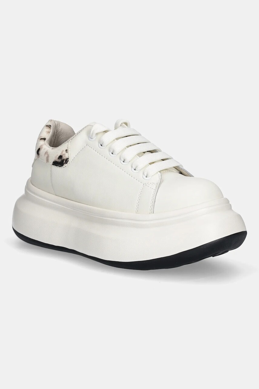 Kožené tenisky GOE béžová farba, SS2N4002 WHITE