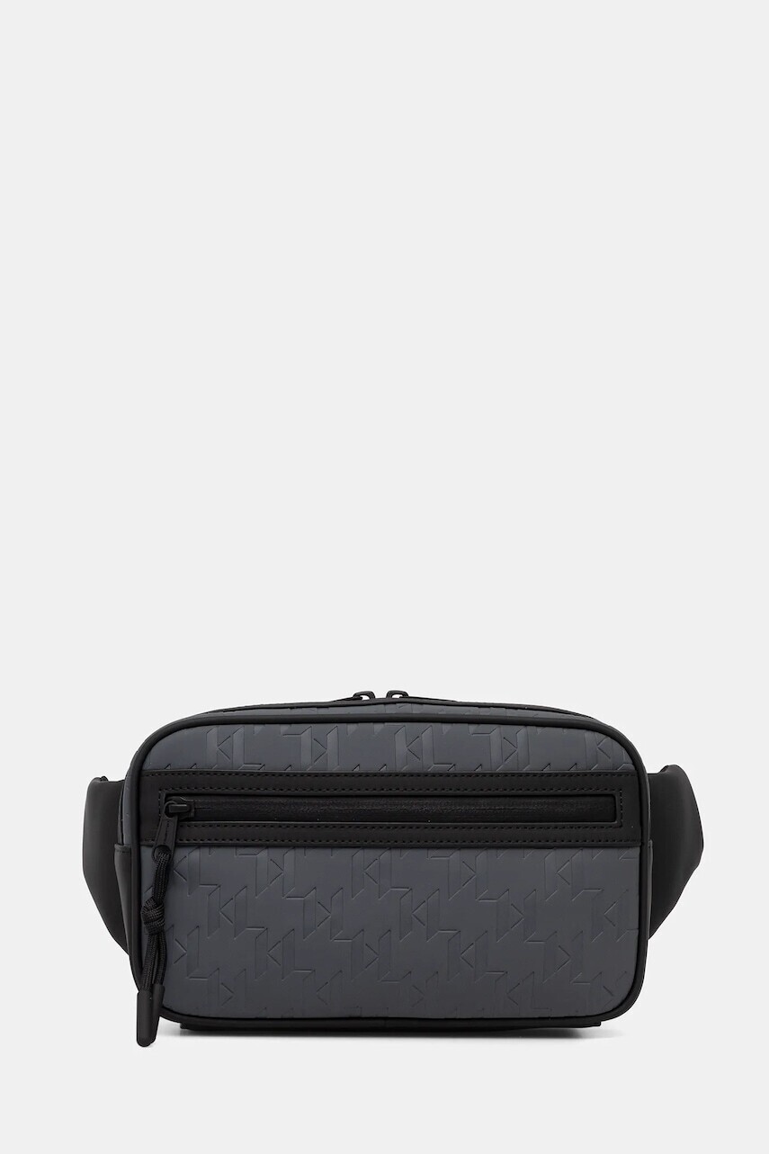 Malá taška Karl Lagerfeld šedá farba, A4M30196