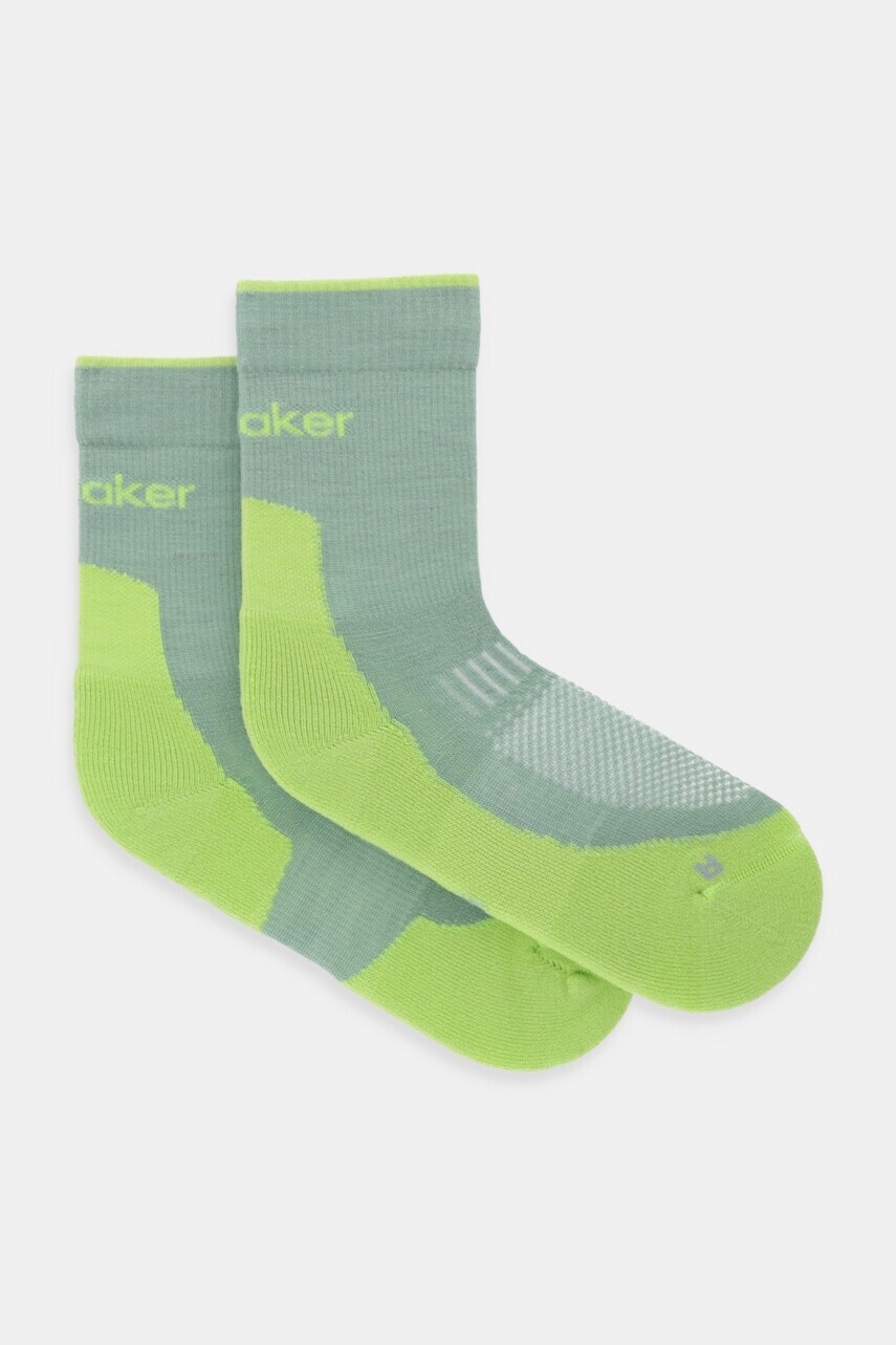 Ponožky s prímesou vlny Icebreaker Merino Hike+ zelená farba, IB0A578O0IC1