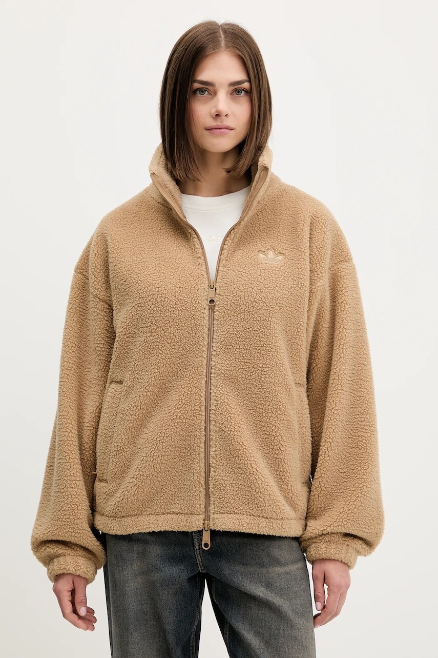 Mikina adidas Originals Essentials béžová farba, jednofarebná, JW2783