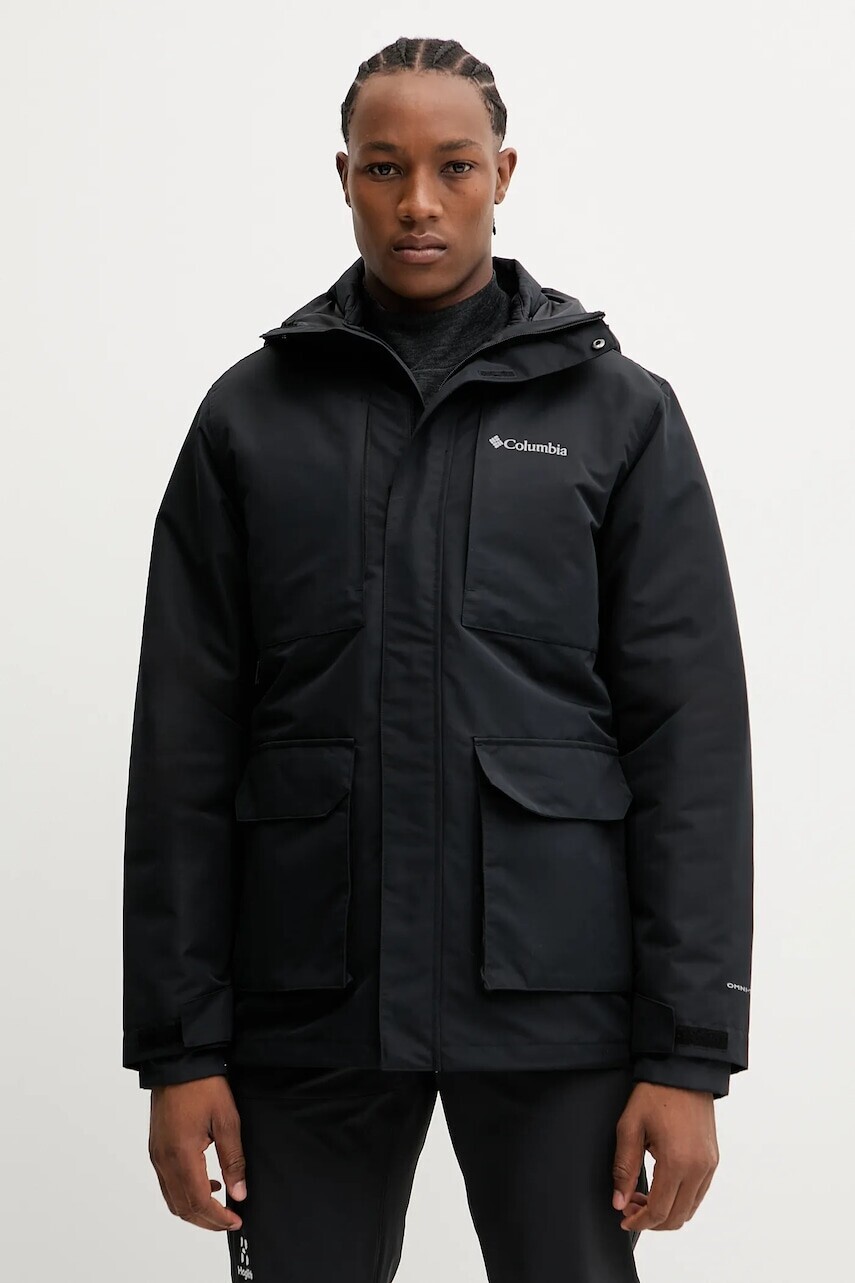Turistická bunda Columbia Landroamer čierna farba, 2134351