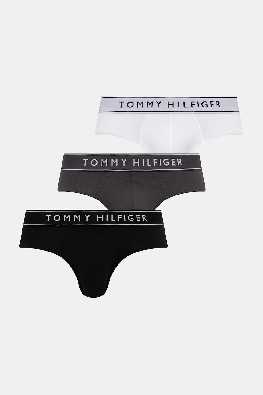 Slipy Tommy Hilfiger 3-pak čierna farba, UM0UM03705