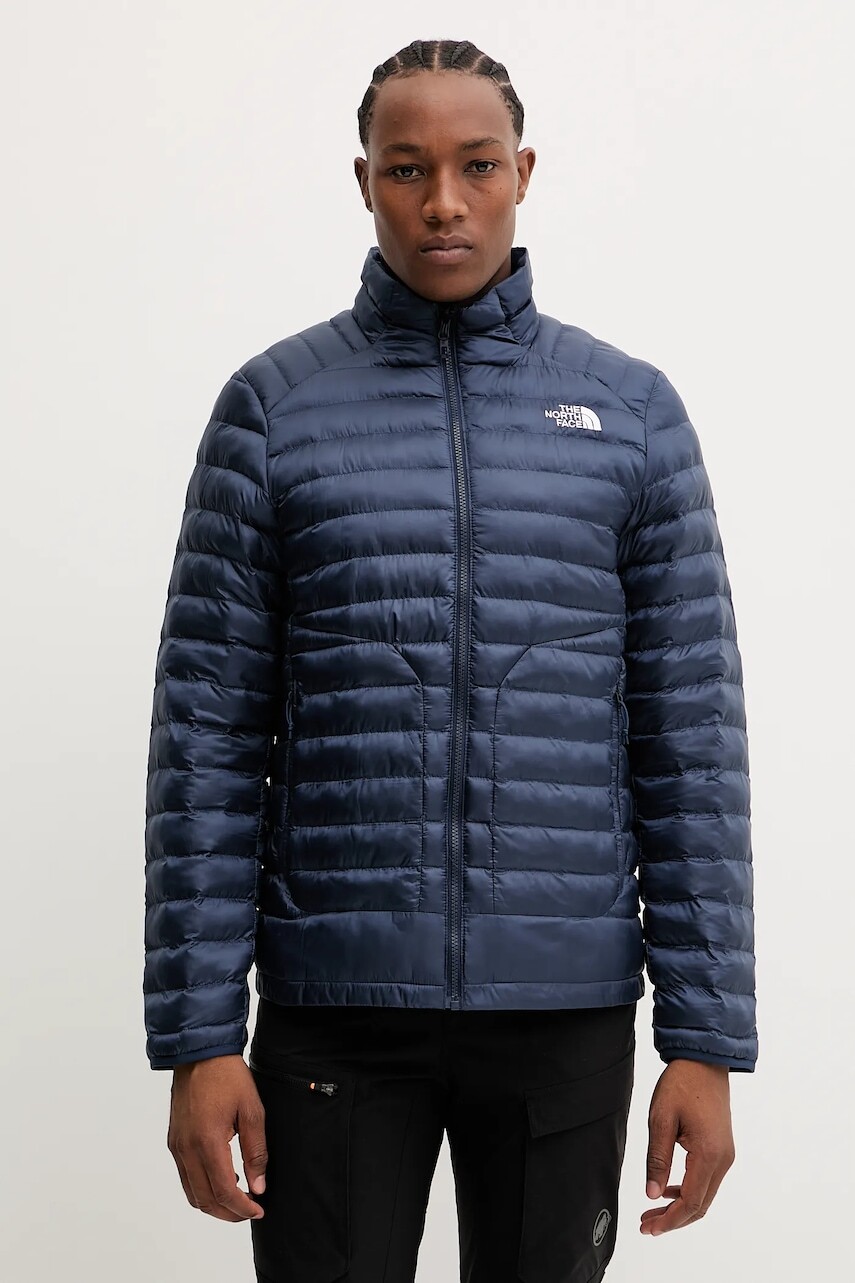 Turistická bunda The North Face Huila tmavomodrá farba, NF0A85AE8K21