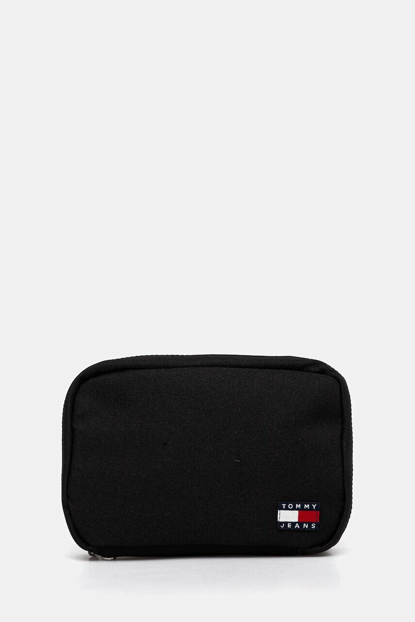 Kozmetická taška Tommy Jeans čierna farba, AM0AM13691