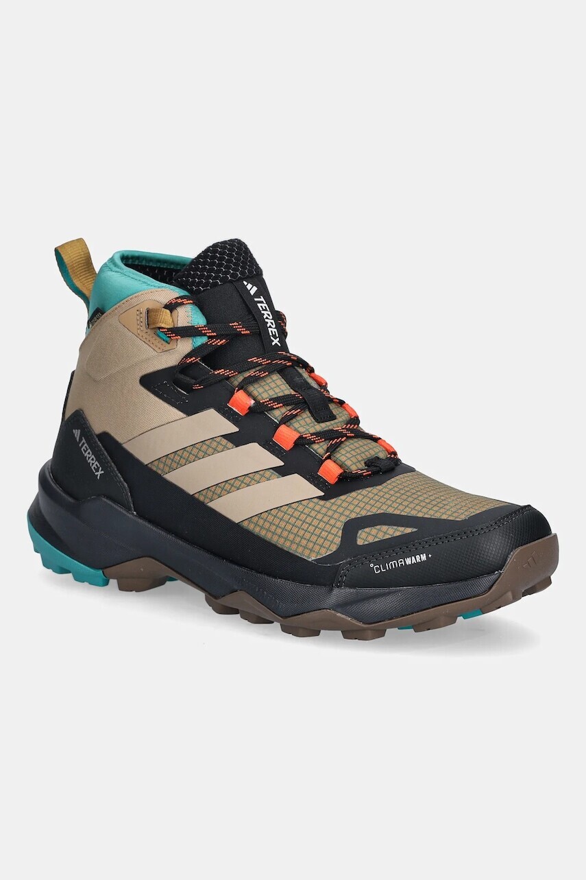 Outdoorová obuv adidas TERREX Skychaser AX5 Mid GTX Clima zelená farba, zateplené, JH7805