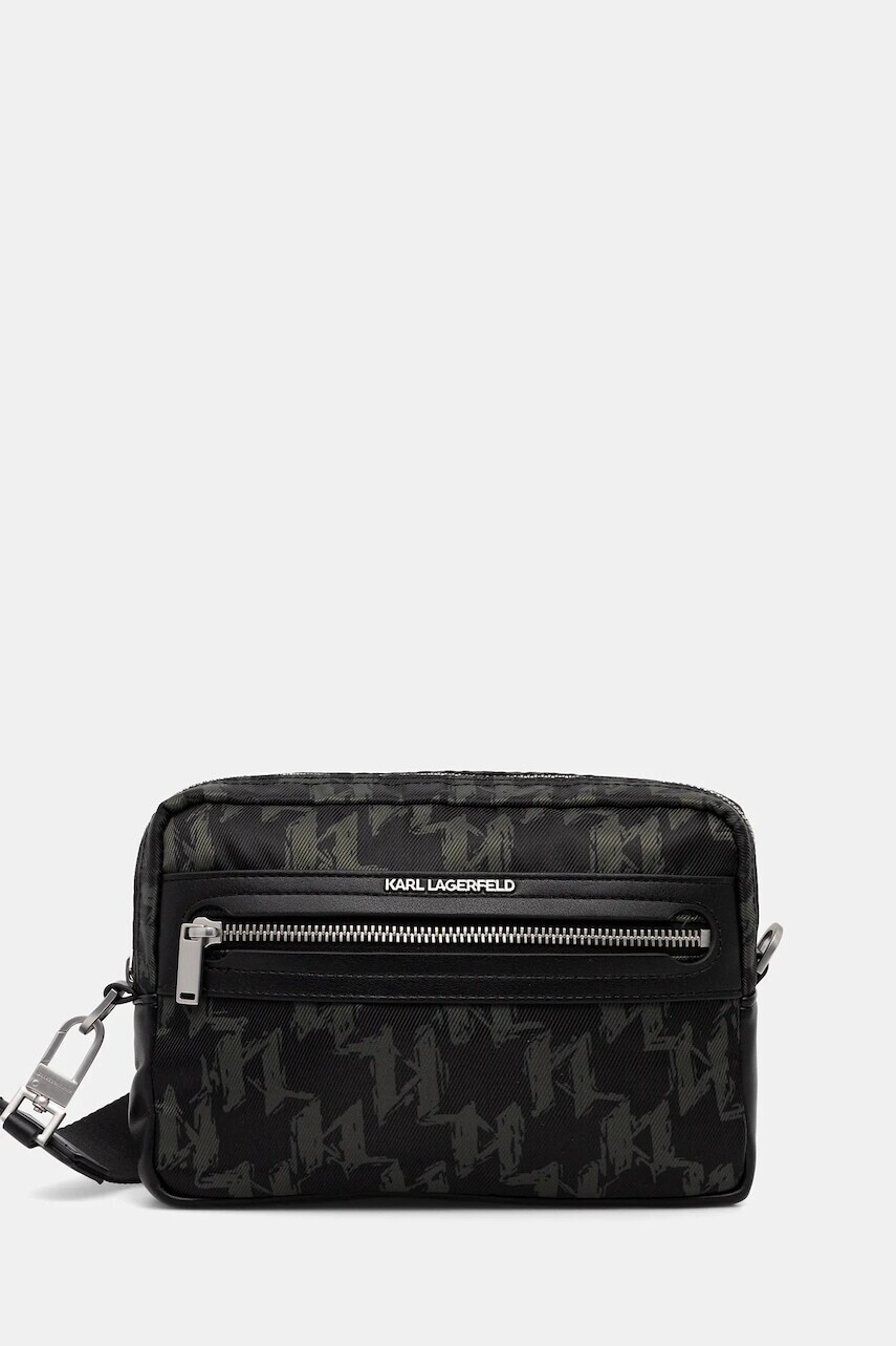 Malá taška Karl Lagerfeld čierna farba, A4M30200