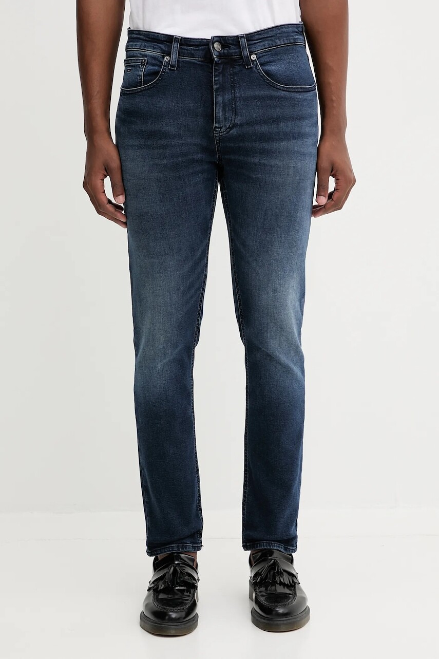 Rifle Tommy Jeans modrá farba, DM0DM22247