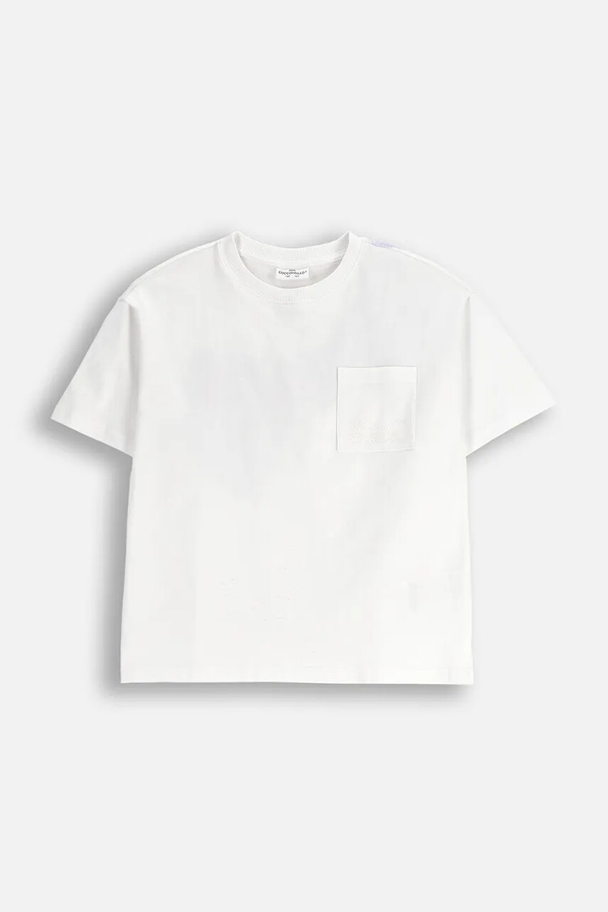Detské bavlnené tričko Coccodrillo biela farba, jednofarebné, X-RAY VISION BOY JUNIOR