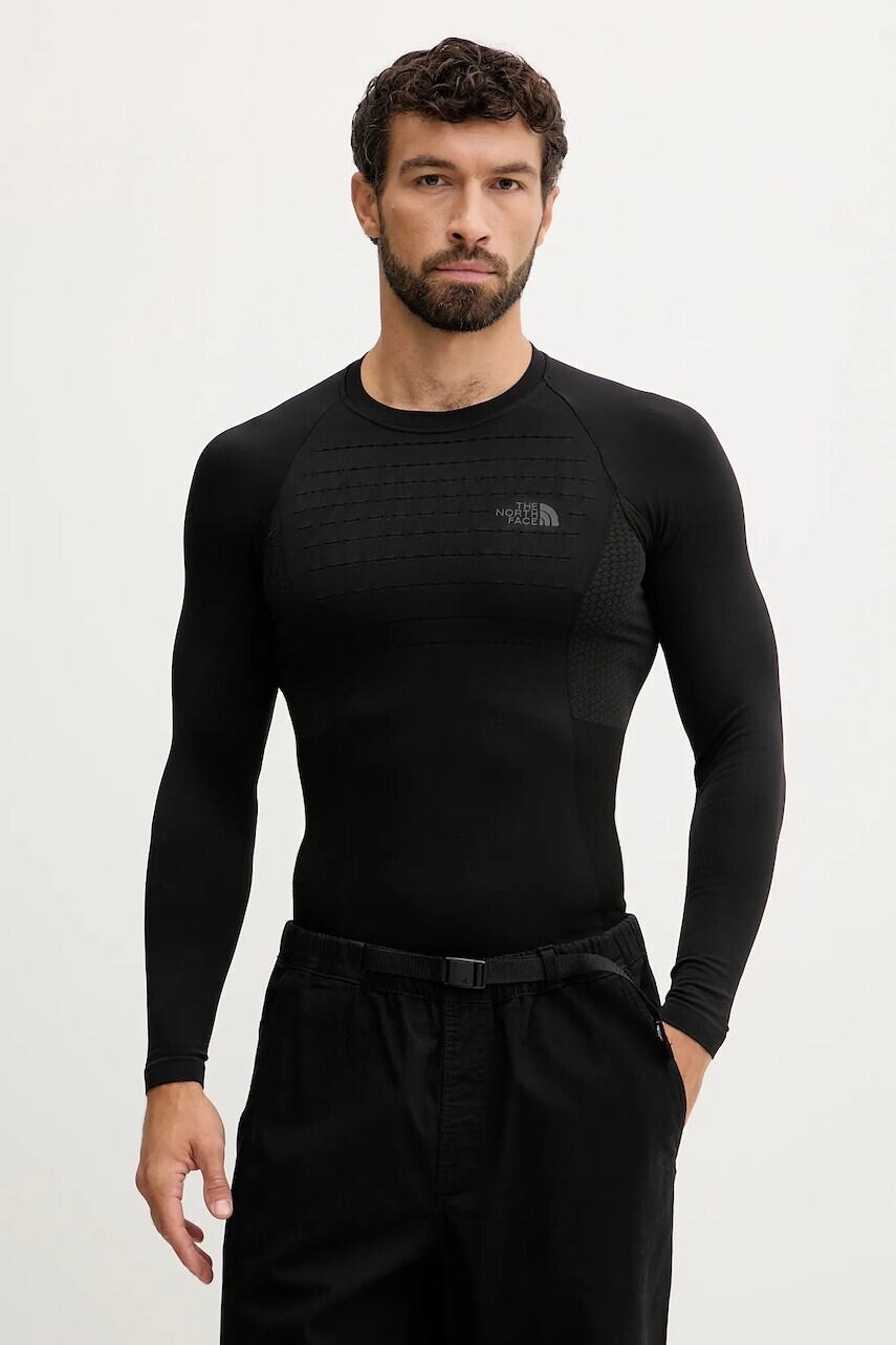 Športové tričko s dlhým rukávom The North Face čierna farba, jednofarebné, NF0A89NTJK31
