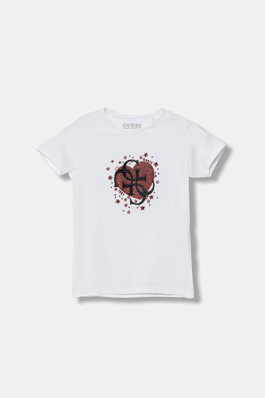 Detské tričko Guess biela farba, K5BI01 J1314