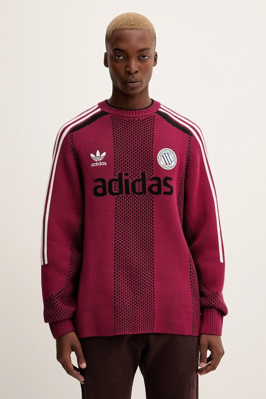 Sveter adidas Originals ADC ružová farba, KQ5086