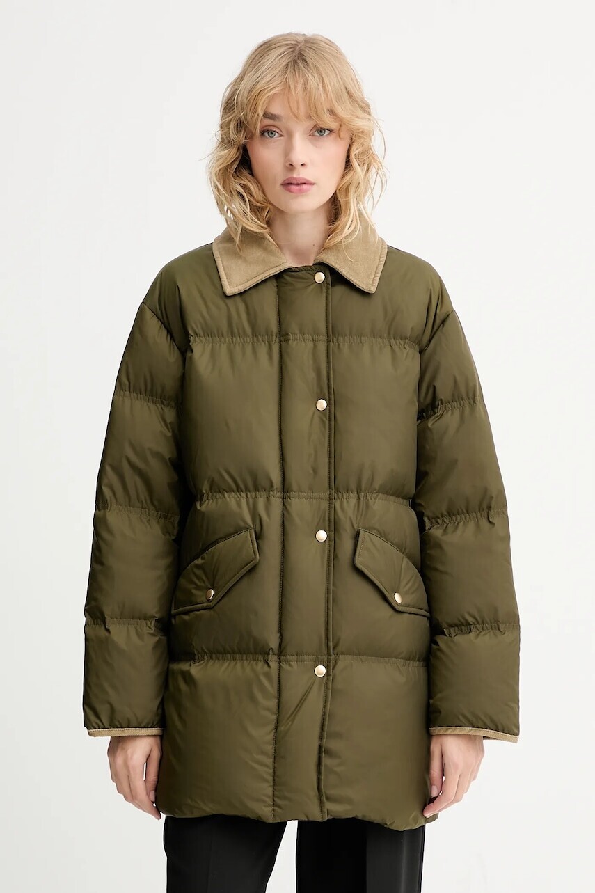 Páperová bunda Marc O'Polo zelená farba, zimná, 509111970183