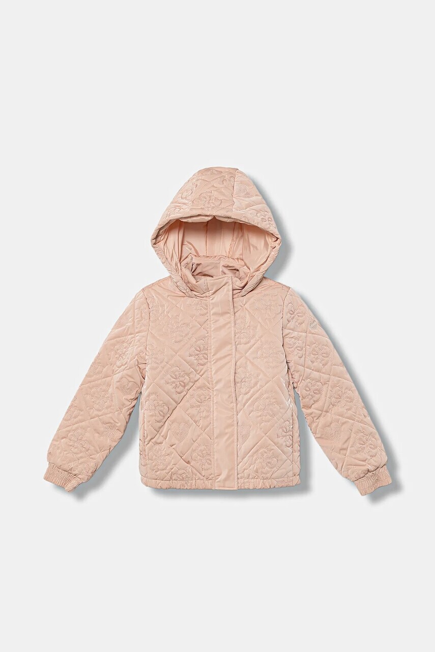 Detská bunda Guess ružová farba, K5BL03 W3080