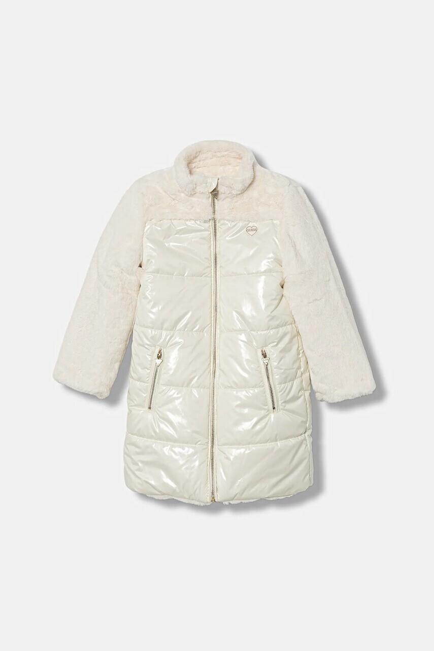 Detská obojstranná bunda Guess béžová farba, K5BL08 WGL60