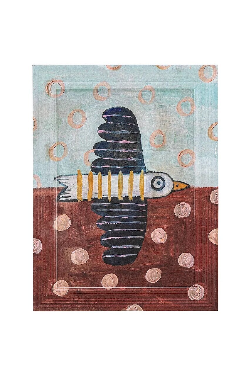 Nástenná dekorácia v ráme Bloomingville Brett 22,5 x 30 x 2 cm viac farieb