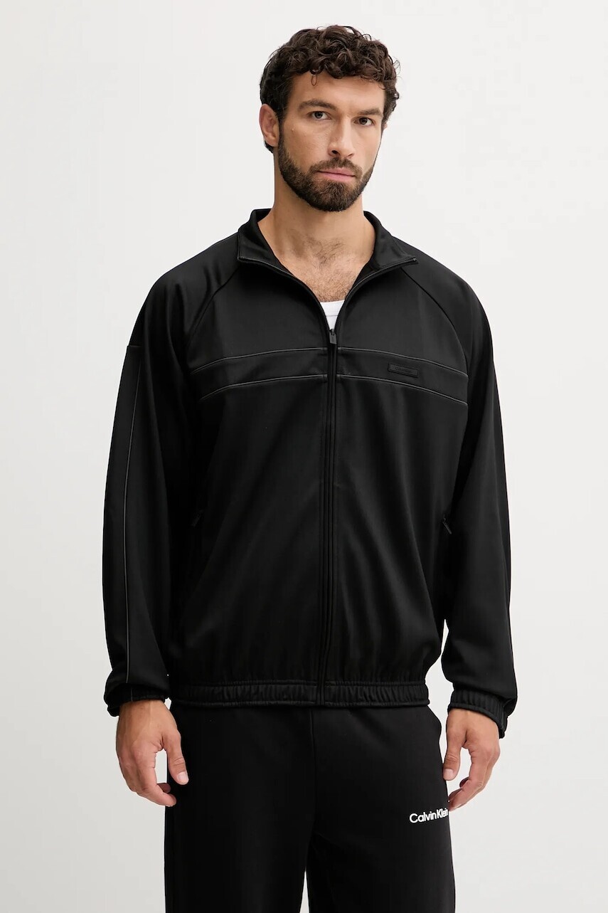 Mikina Calvin Klein Performance čierna farba, jednofarebná, LVGMF5W311