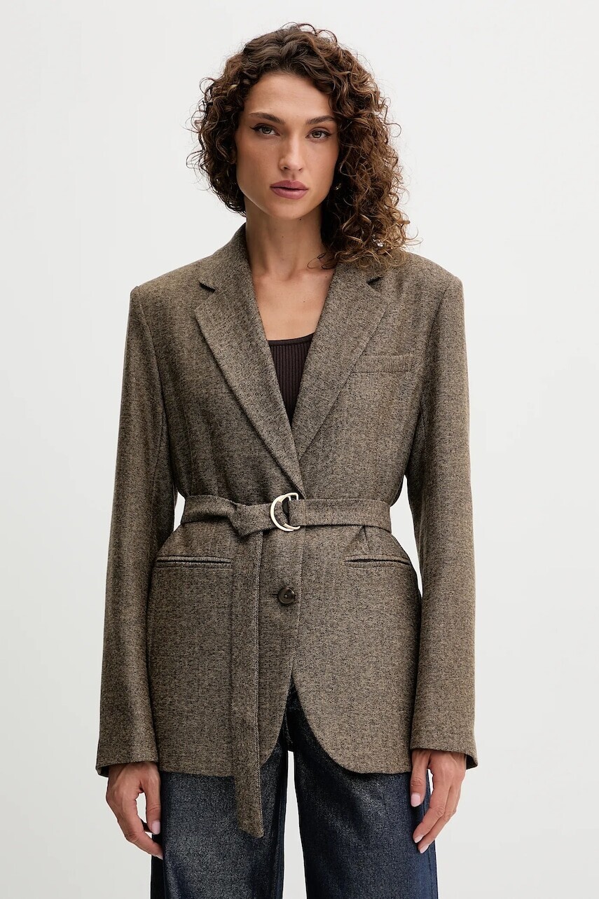 Sako Fracomina hnedá farba, jednoradové, vzorované, FJ25WJ3006W81601