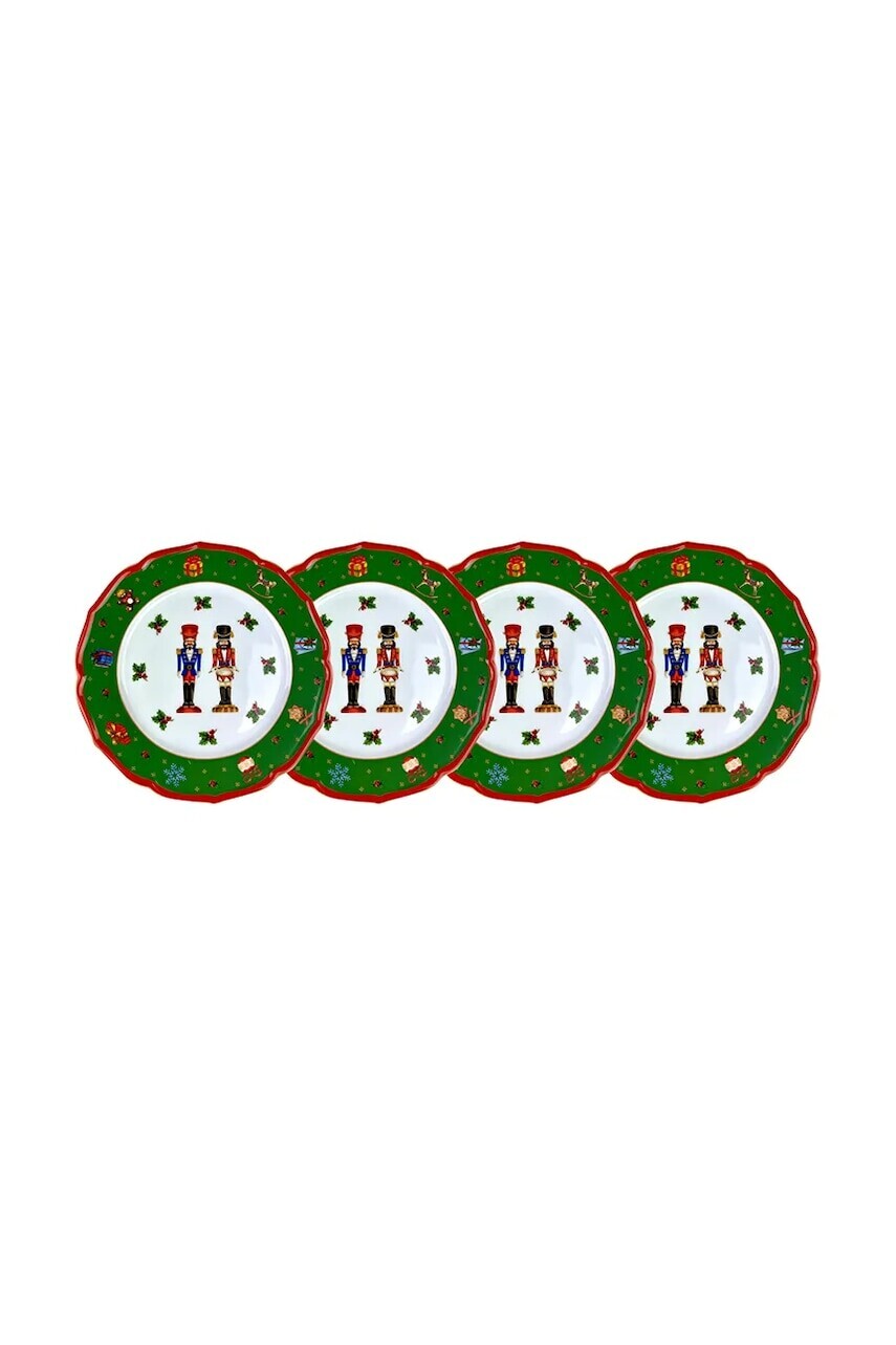 Sada dezertných tanierov Affek Design Cicha Noc 22 cm 4-pak viac farieb