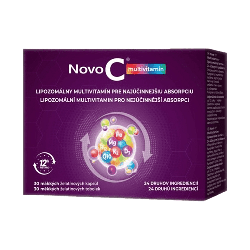 NOVO C multivitamín mäkké 30 kapsúl