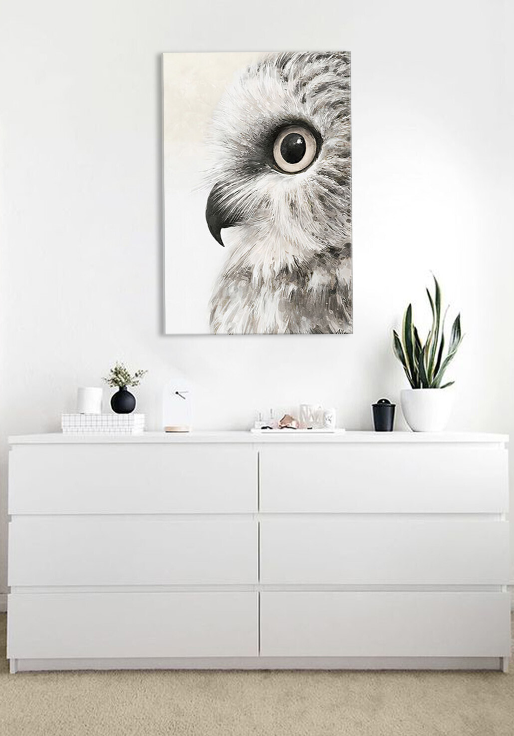 Obraz na plátne SOVÍ POHĽAD | rôzne rozmery