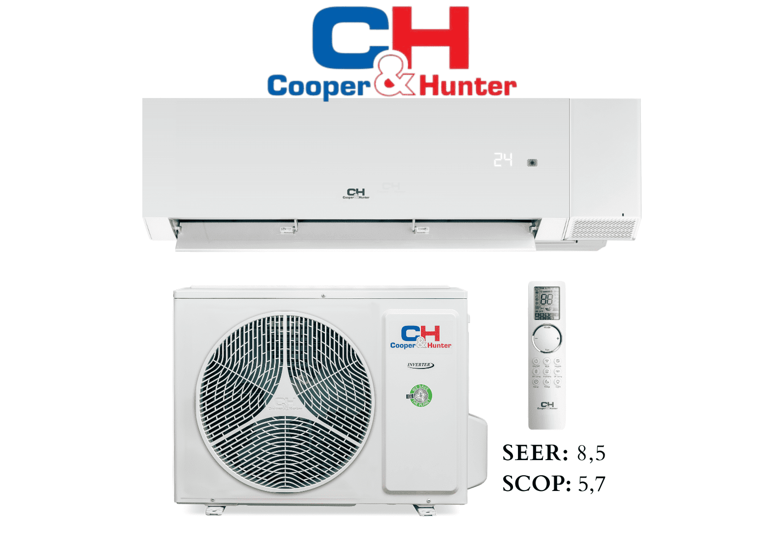 Set nástennej klimatizácie Cooper&Hunter NATURE WHITE 2,7 kW CH-S09FTXAN-WP