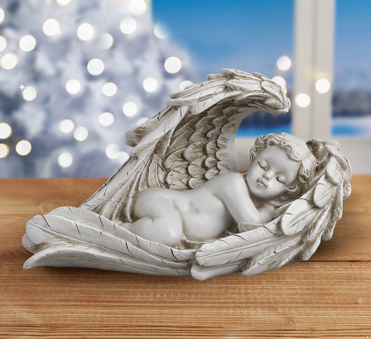 G. Wurm Anděl ležící v křídle, levý