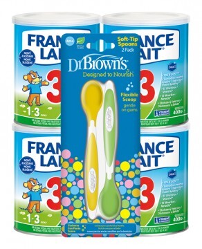 France Lait 3 4x400g + Dr.Browns Lyžičky 2 kusy