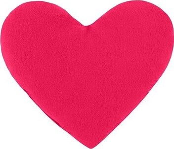 Bellatex Srdce fleece, 23 × 25 cm, fuchsiový