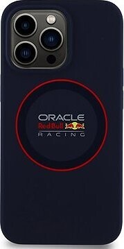 Red Bull Silicone Red Ring MagSafe Zadný Kryt pre iPhone 13 Pre Navy