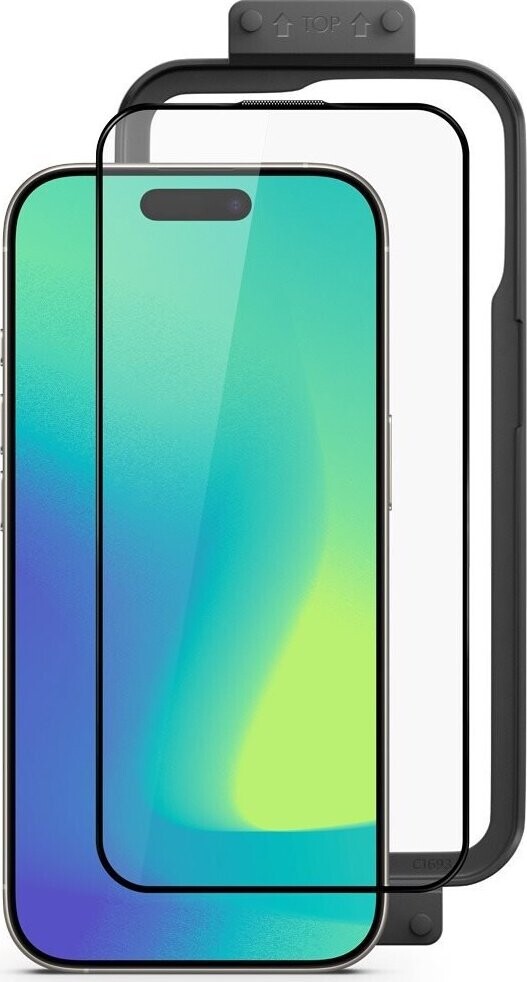 Spello Shield 3D ochranné sklo s inštalačným rámčekom iPhone 16 Pro Max