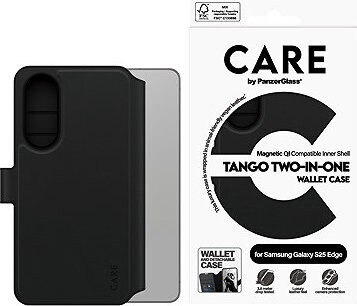 PanzerGlass CARE puzdro Samsung Galaxy S25 Edge Tango 2 v 1 Wallet QI