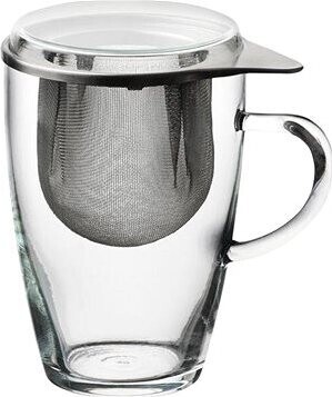 Bohemia Cristal Lyra Hrnček na čaj so sitkom z nehrdzavejúcej ocele 350 ml