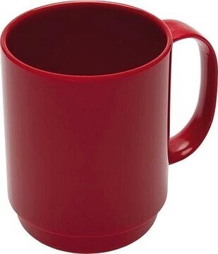 Ornamin Hrnek plastový 350 ml, červený