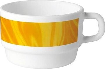 Bormioli Rocco Šálek na kávu Careware 220 ml, žlutý, 12 ks