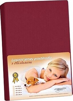 BELLATEX KL4 Jersey s elastanem 180 × 200 cm 320 bordó