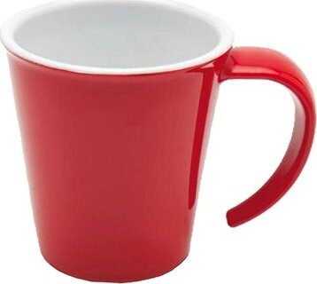 Ornamin Hrnek na kávu plastový 350 ml, červený